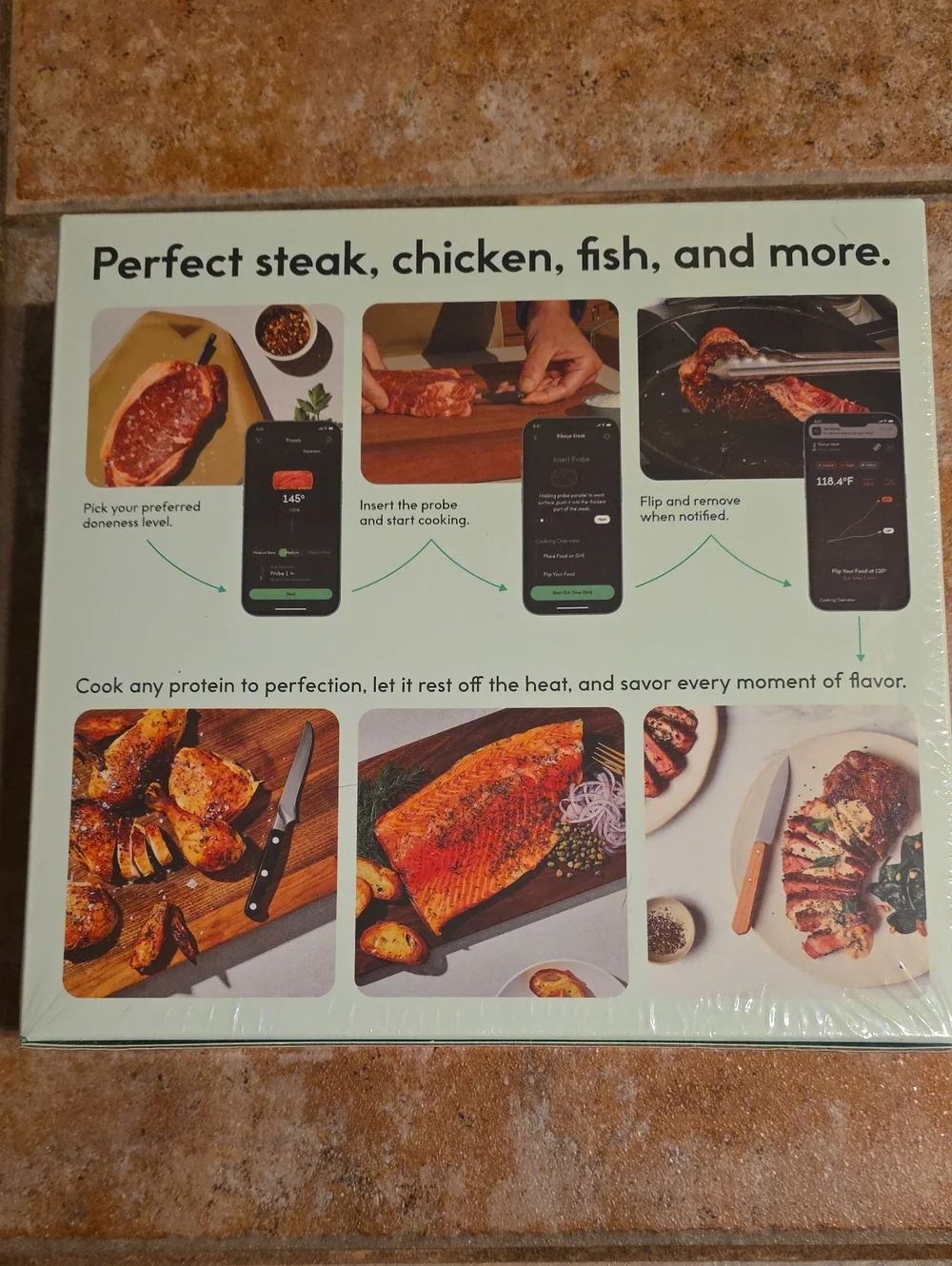iO Sense Wireless Cooking Thermometer - 2 PROBES NEW In Sealed Box